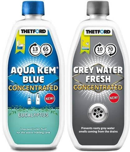 Aqua Kem Blue Concentrated Eucalyptus + Grey Water Fresh, duo pack, Thetford