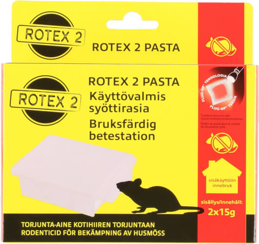 Hiirenmyrkky syöttirasia 2 x 15 g, Rotex