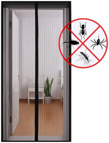 Hyttysverho oviaukkoon magneeteilla 210 &times; 100 cm, Mayer Garden