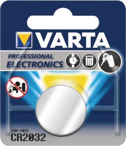 Nappiparisto CR2032, Varta