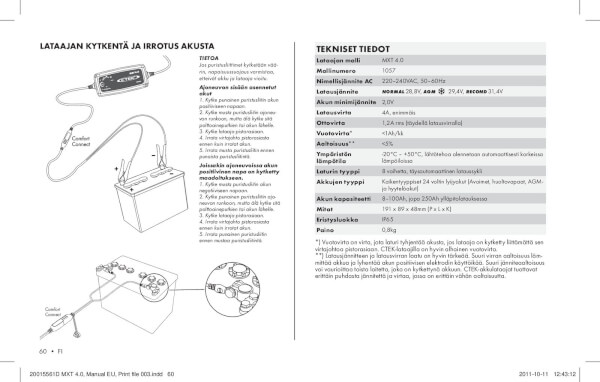 Akkulaturi MXT 4.0, 24 V / 4 A, CTEK