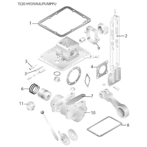 Tiiviste nostolaitekanteen MF 180881M1 / 3910263M1