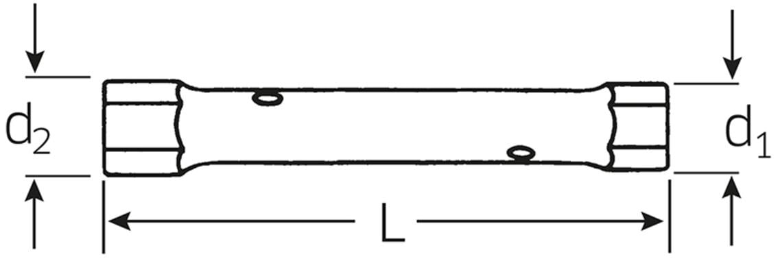 Putkihylsyavain 6x7 mm, Stahlwille
