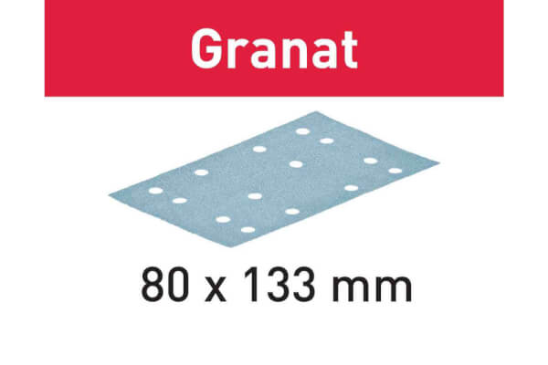 Hiomapaperi (50 kpl) STF 80x133 P60 GR/50 Granat, Festool - Hiomapaperi (P80) 50 kpl