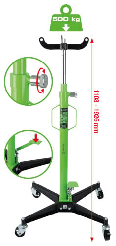 Vaihteistonostin Competition 0,5 t, KS-Tools