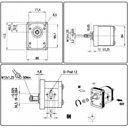 Hydraulipumppu A25 Fiat 5129478