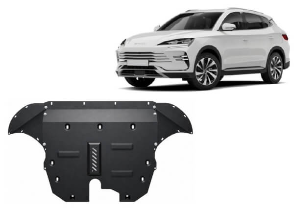 Pohjapanssari BYD Seal U (2024➟), moottori, etupuskuri, vaihdelaatikko, j&auml;&auml;hdytin, ter&auml;st&auml;