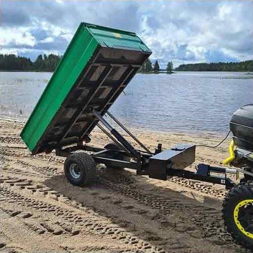 Peräkärry ATV sähkökipillä 1000 kg, Koura