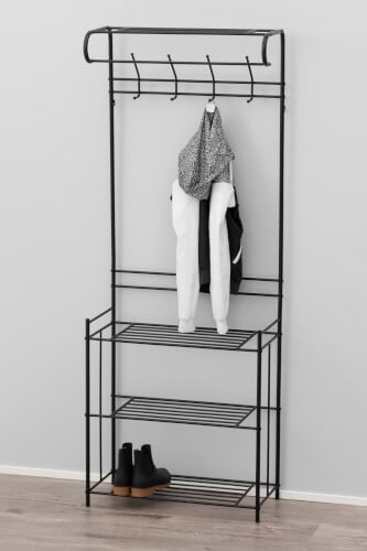 Naulakko kenkäteline Fiksu, 68 x 180 x 32 cm, 4 Living