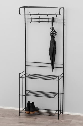 Naulakko kenkäteline Fiksu, 68 x 180 x 32 cm, 4 Living