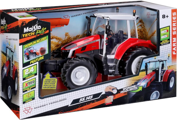 Kauko-ohjattava Massey Ferguson traktori auralla (1:16), Maisto Tech