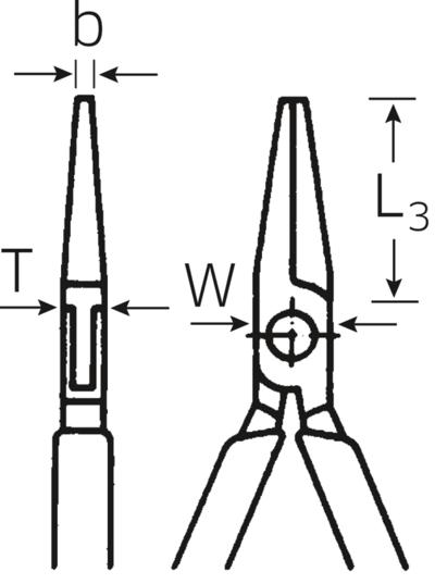 Mekaanikon py&ouml;r&ouml;pihdit 130 mm, Stahlwille - Mekaanikon pyöröpihdit 130 mm