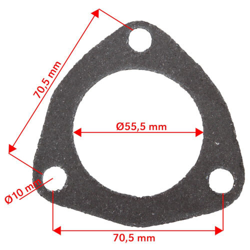 Pakoputken käyrän tiiviste Ford 83926527