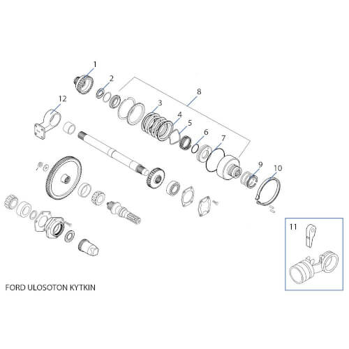 Voiman ulosoton pakan välilevy Ford 81808607