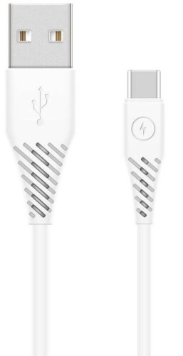 USB-A / USB-C-datakaapeli 1,5 m, 9 mm pitkä liitin, 2,4 A, Swissten