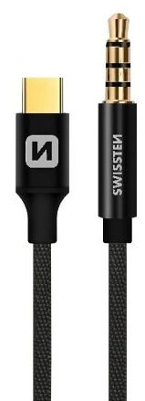 USB-C➟ 3.5 mm Jack uros adapteri johto 1,5 m, Swissten