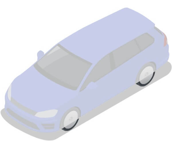 Auton kokopeite Ford Escort Vi Farmari (1995-2001), Silvertop