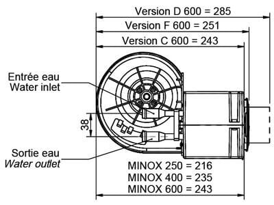 Vesikiertoinen lämmitin Minox 2 C (5,4 kW), Siroco - 12 V