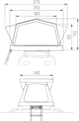 Kattoteltta TRT 140 Air, Dometic