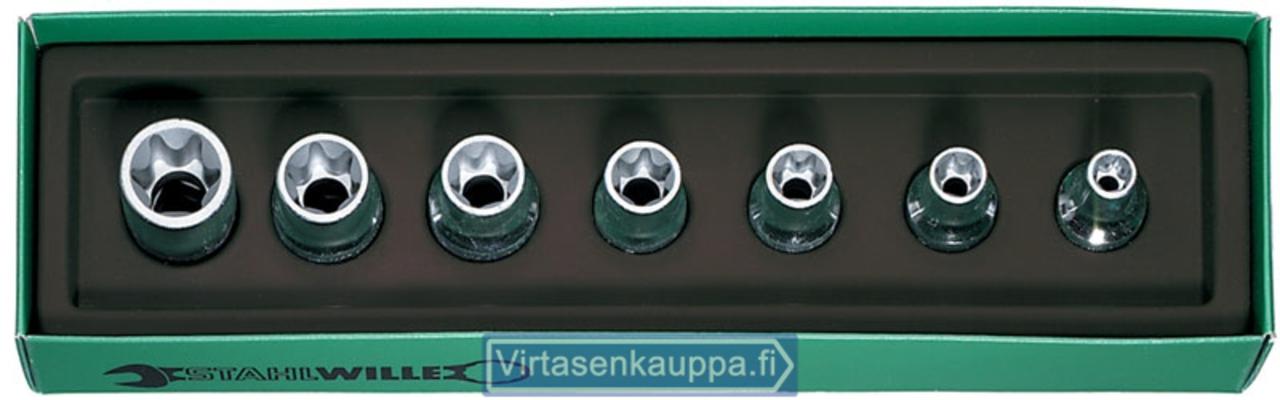 Torx-hylsyavainsarja 1/2", Stahlwille 50TX/7