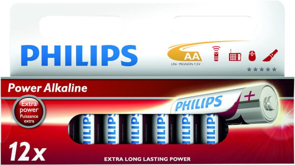 AA-paristo LR6, 12 kpl, Philips