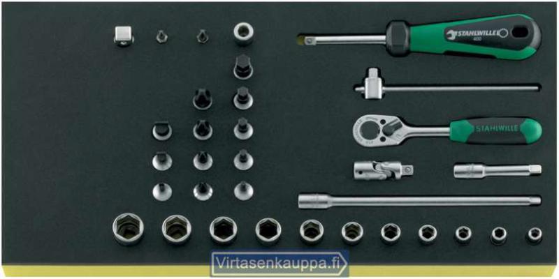 Ty&ouml;kalusarja 1/4", TCS 40/41/44/8, Stahlwille