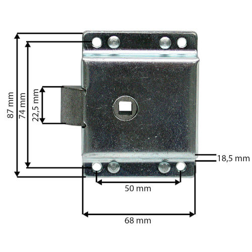 Ohjaamon oven lukko sisempi oikea/vasen va 715370