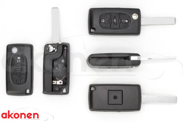 Autonavaimen kuori Citroen Berlingo / C2 / C3 (3-napilla), Akonen