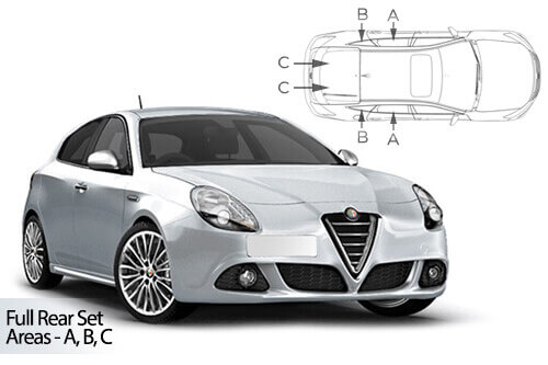 Häikäisysuojasarja Alfa Romeo Giulietta 940, 5 ovinen (2010-2020), Car Shades