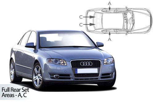 Häikäisysuojasarja Audi A4 B6 & B7, 4 ovinen (2001-2008), Car Shades