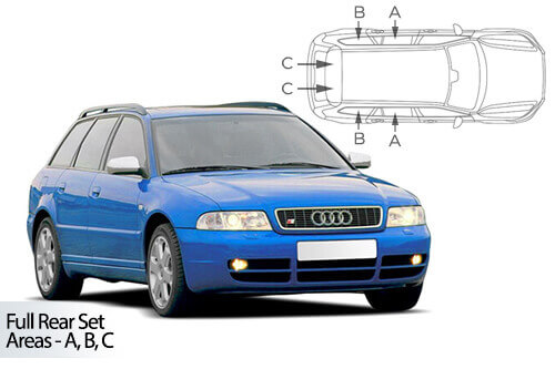 Häikäisysuojasarja Audi A4 B5, Avant (1994-2001), Car Shades