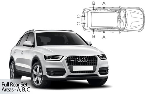 Häikäisysuojasarja Audi Q3 Typ 8U, 5 ovinen (2012-2018), Car Shades