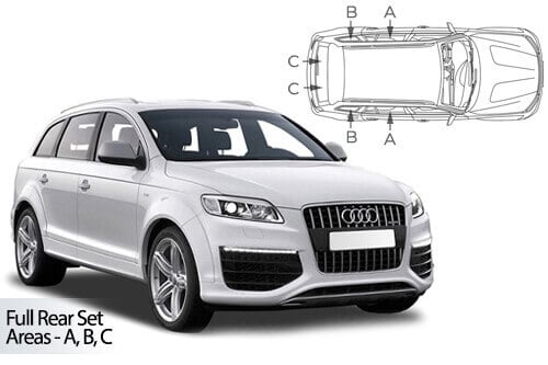 Häikäisysuojasarja Audi Q7 Typ 4L, 5 ovinen (2006-2015), Car Shades