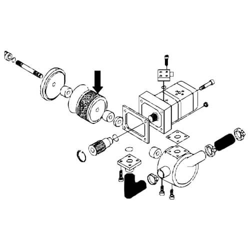 Hydrauliikkasuodatin imu Valtra MF