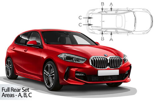 Häikäisysuojasarja BMW 1-Sarja 40, 5 ovinen (2019➟), Car Shades