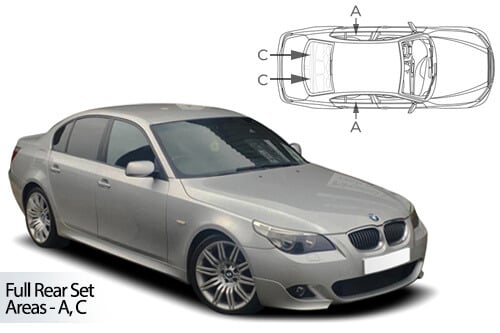 H&auml;ik&auml;isysuojasarja BMW 5-Sarja E60, 4 ovinen (2003-2010), Car Shades