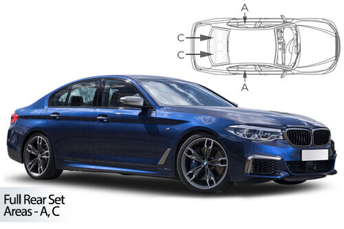 Häikäisysuojasarja BMW 5-Sarja G30, 4 ovinen (2017-2024), Car Shades