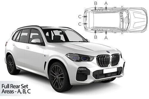 Häikäisysuojasarja BMW X5 G05, 5 ovinen (2018➟), Car Shades