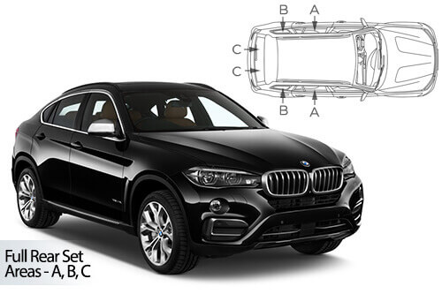 Häikäisysuojasarja BMW X6 F16, 5 ovinen (2015-2019), Car Shades