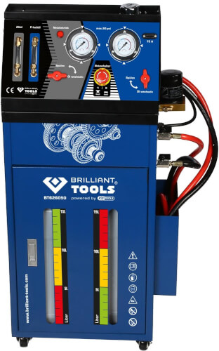 Vaihteiston huuhtelulaite automaattivaihteistolle, sis. 35-osaisen adapterisarjan, Brilliant Tools