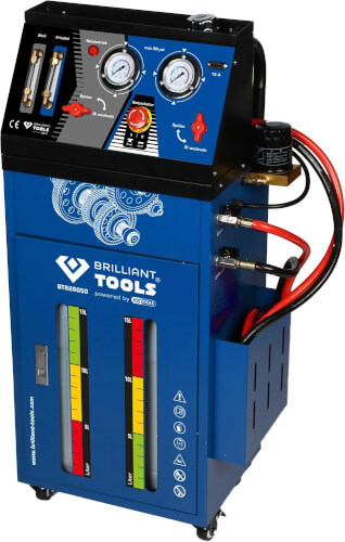 Vaihteiston huuhtelulaite automaattivaihteistolle, sis. 35-osaisen adapterisarjan, Brilliant Tools