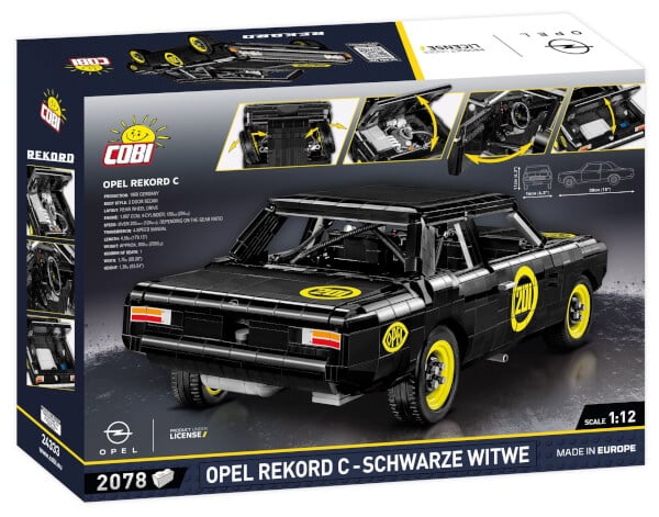 Koottava auto Opel Rekord C Schwarze Witwe 1:12, 2078 osaa, Cobi