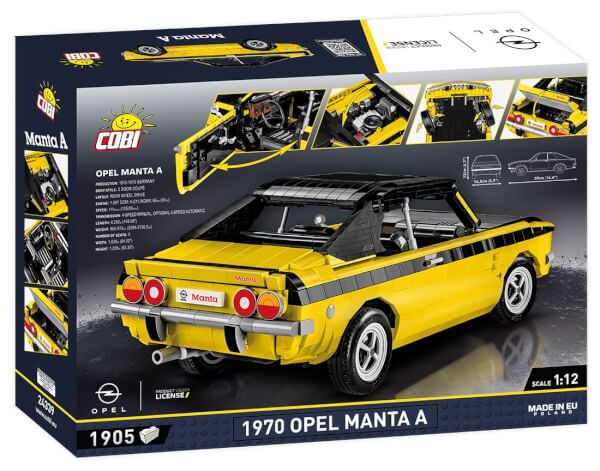 Koottava auto Opel Manta A 1970 1:12, 1870 osaa, Cobi
