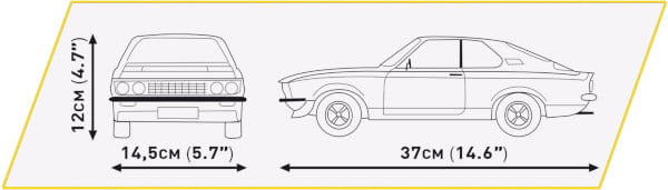 Koottava auto Opel Manta A 1970 1:12, 1870 osaa, Cobi