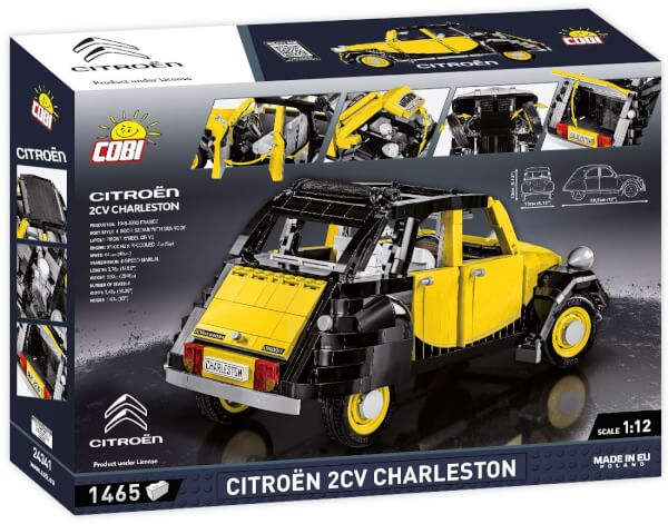 Koottava auto Citroen 2CV Charleston 1:12, 1465 osaa, Cobi