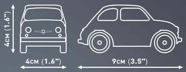 Koottava auto Fiat Abarth 595, 70 osaa, Cobi