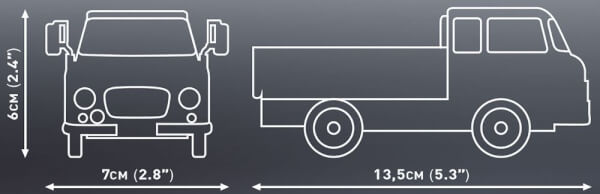 Koottava auto Barkas B1000 Pritsche, 156 osaa, Cobi