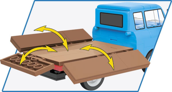 Koottava auto Barkas B1000 Pritsche, 156 osaa, Cobi