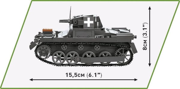 Koottava panssarivaunu Panzer I AUS, 330 osaa, Cobi