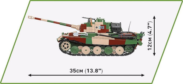 Koottava panssarivaunu Tiger II, VI Ausf. B Königstigero, 1000 palaa, Cobi